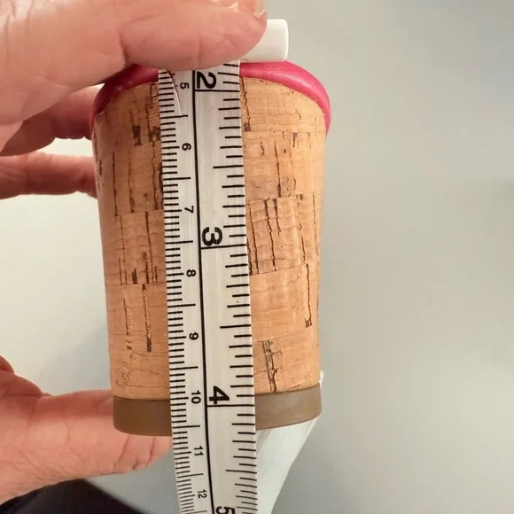 MICHAEL KORS Wedge Slides Fuchsia Pink Gold MK Logo Cork Size 8 - Picture 8 of 10